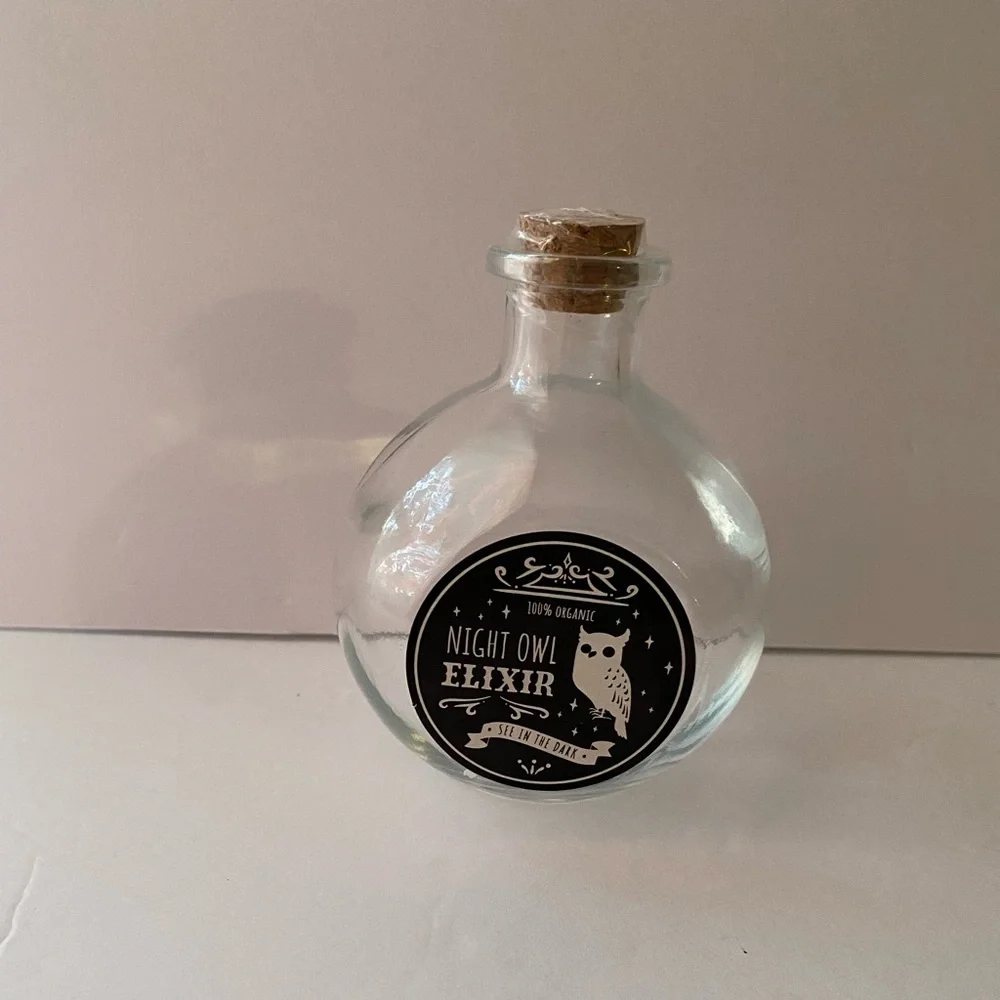 Target Bullseye Playground glass potion bottle night owl elixir collectible